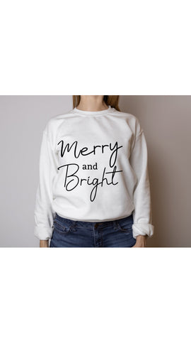 Merry and Bright Crewneck Sweatshirt